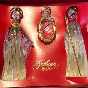 Gorham Crystal Nativity Scene